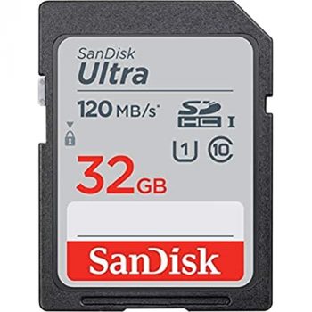 SanDisk Ultra 32GB SDHC Tarjeta, de hasta 120 MB/s, Class 10, UHS-I, V10
